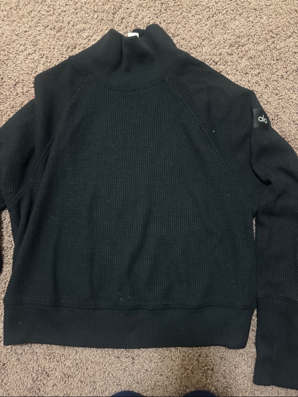 ALO Yoga Black Turtleneck Sweater
